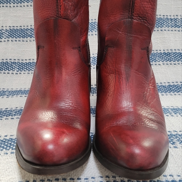 Dolce Vita Red Leather Boots - Picture 5 of 5